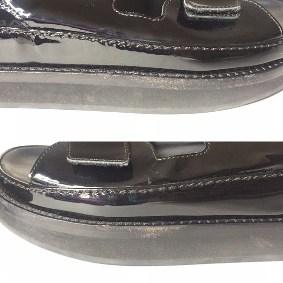 chanel cc velcro sandals